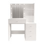 Hanah Home Monroe - MO2-W Mesa de Maquillaje Blanca